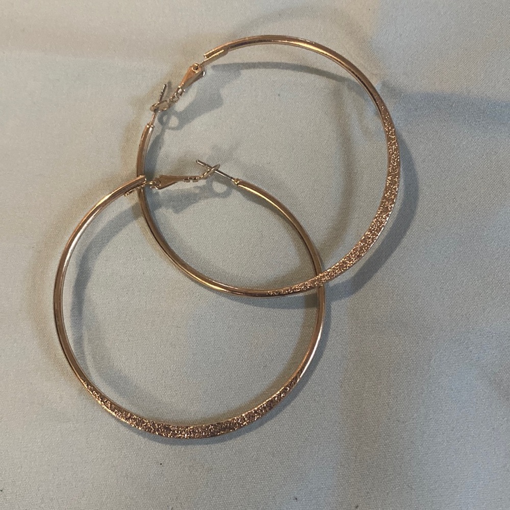 Textured Hoop Earrings